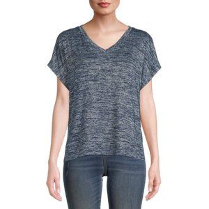 Time and Tru Women's Short Sleeve Textured Top